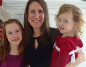 Allyson Wessells, with her daughters