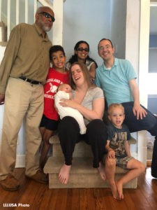 Family picture with both Langston and Karuna