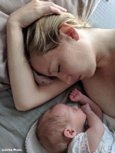 Holly and Lilliana napping