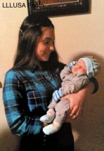 Hilda and her baby
