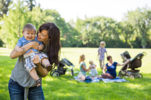 Play date in the park picnic