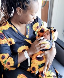 Shanice With her daughter in matching outfits