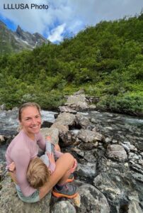 Nursing near a creek