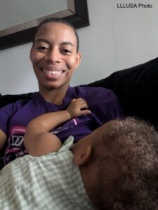 Ta-Sha nursing her baby